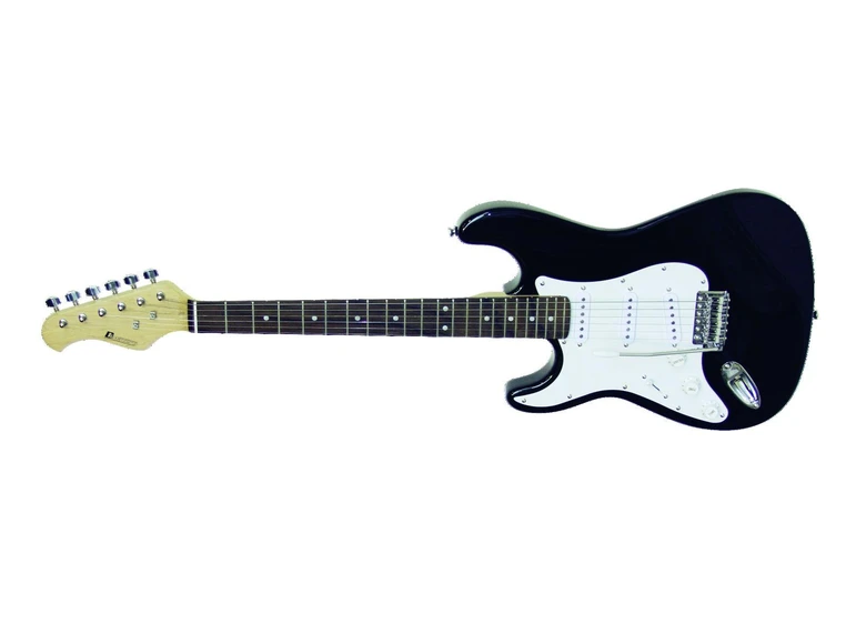 DIMAVERY ST-203 E-Guitar LH, black Lefthand 